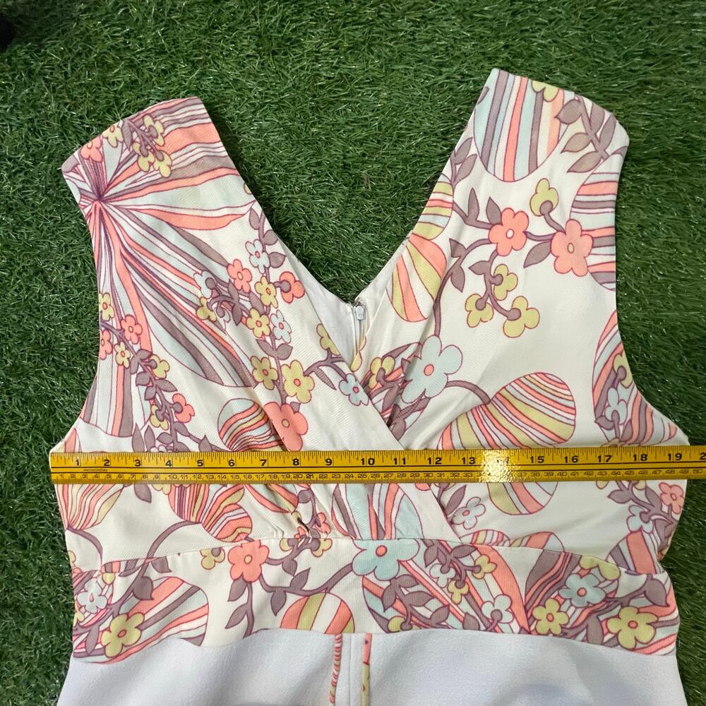 Volup Vintage Pastel Psychedelic Handmade Maxi Dress XL - Picture 6 of 9